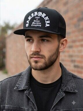 Loser Machine Company "Fanatic" Black California Trucker Snapback Hat One Size